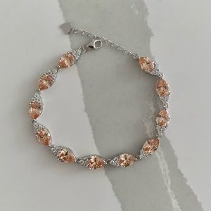 CZ, sterling silver bracelet